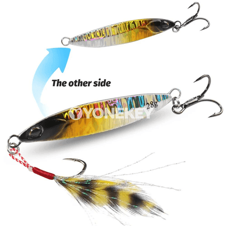 Metal jig lure 10 g / 22 g / 28 g balyk tutmak üçin