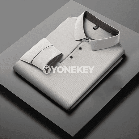 Erkekler üçin ýyly, işewür-stil uzyn ýeňli polo köýnek