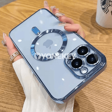 iPhone üçin simsiz zarýadly açyk telefon gapagy, güýçli gorag