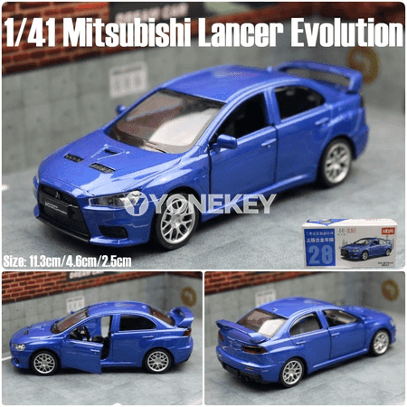 1:41 Mitsubishi Lancer Evolution EVO X model awtoulag, metal, kolleksiýa üçin