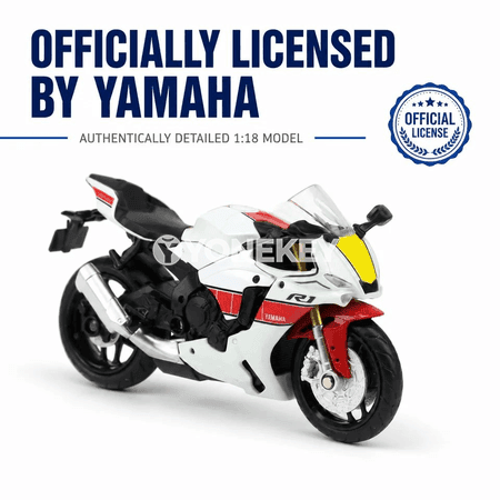 Yamaha YZF-R1M 1:18 metal model motosikl - kolleksiýa we sowgat