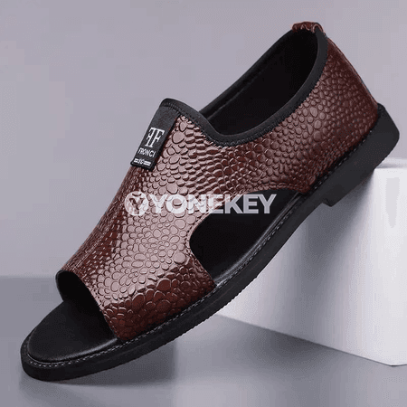 Erkekler üçin tomus sandallary, süýşmez, dem alýan, amatly