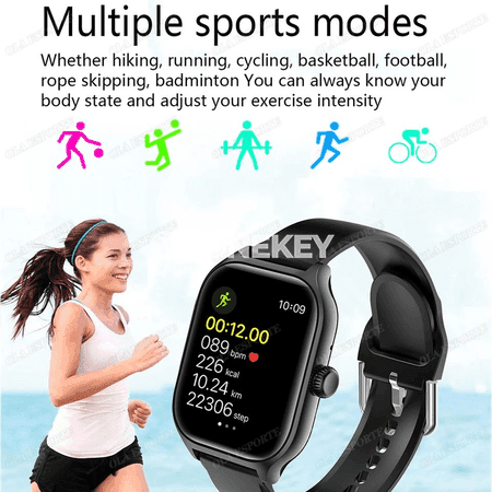 2.01 dýum HD ekranly akylly sagat, Bluetooth jaňly, saglyk gözegçiligi