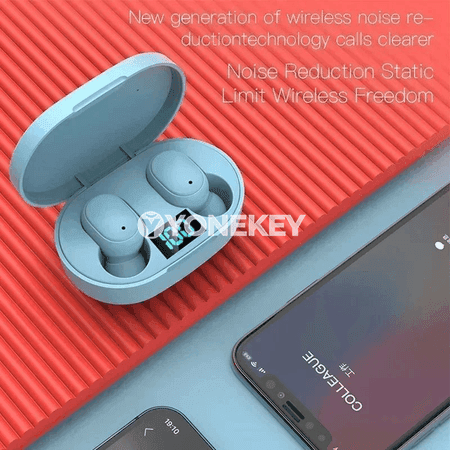E6S simsiz Bluetooth nauşnikler, mikrofonly TWS headset