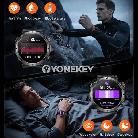 GPS sport akylly sagat, kompasly, suwa çydamly, AMOLED ekranly