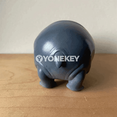 8 sm boýunly gippopotam şekilli resin figuralar, stoluň bezegi