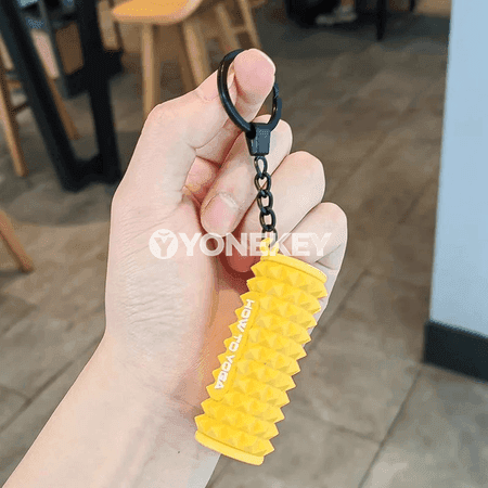 Ýoga brelok — 3D görnüşli sport açar halkasy, sumka üçin bezeg