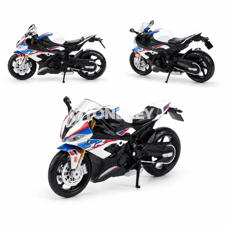 1:18 metal motosikl modeli, kolleksiýa we sowgat üçin