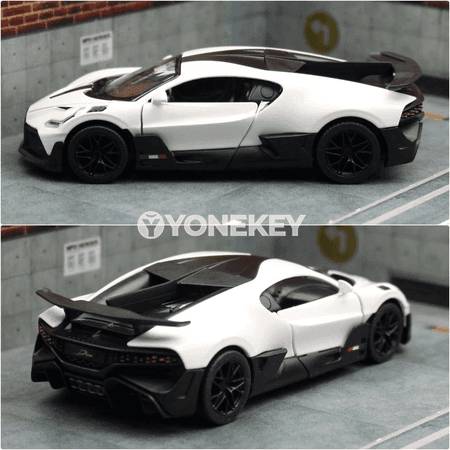 KiNSMART Bugatti Divo 1:38 metal model awtoulag, kolleksiýa üçin