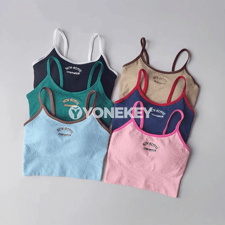 Zenanlar üçin dem alýan sport bra, yoga we fitnes üçin