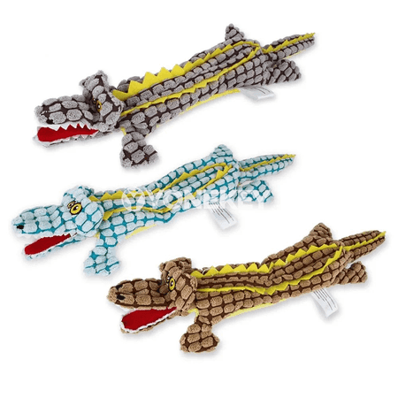 Itiň sesi çykýan ýumşak krokodil oýunjagy, doldurylmaýan