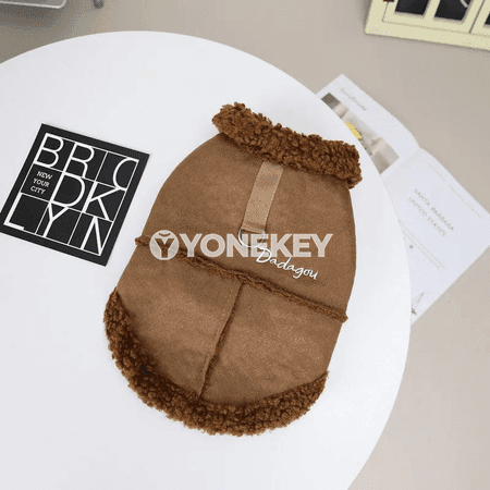 Kiçi itler üçin ýyly ýumşak paltajyk, gyş ýylylykli eşik