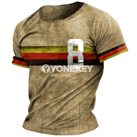 Germaniýa erkek futbolkasy, baýdakly çap, giň kesim, tomuslyk rahat model