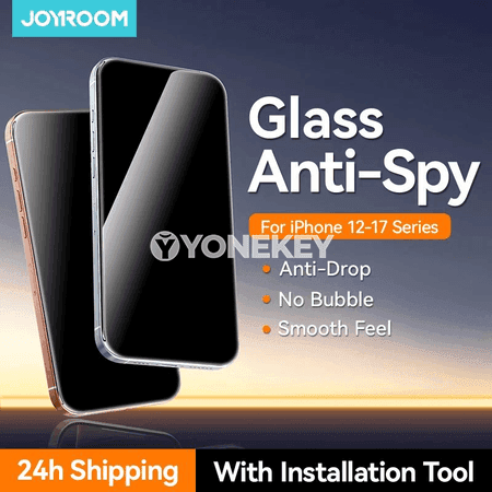 Joyroom iPhone üçin gizlin goraýjy tempered aýna, 1/2 sany