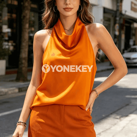 Zenanlar üçin atlas boýunly ýeňsiz halter top