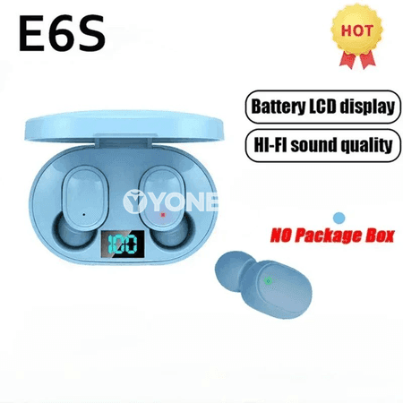 E6S simsiz Bluetooth gulaklyklar, mikrofonly, su geçirmeýän