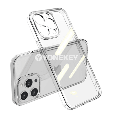 iPhone 11-16 üçin arassa goragly temperlenen aýna ýeňlik