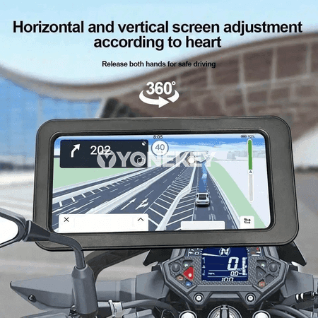 Welosiped we motosikl üçin 360° aýlanýan suw geçirmeýän telefona saklaýjy