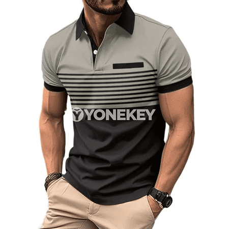 Erkekler üçin ýeňil, dem alýan polo futbolkasy