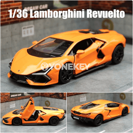 Lamborghini Revuelto 1:36 metal model maşyn, çagalar üçin
