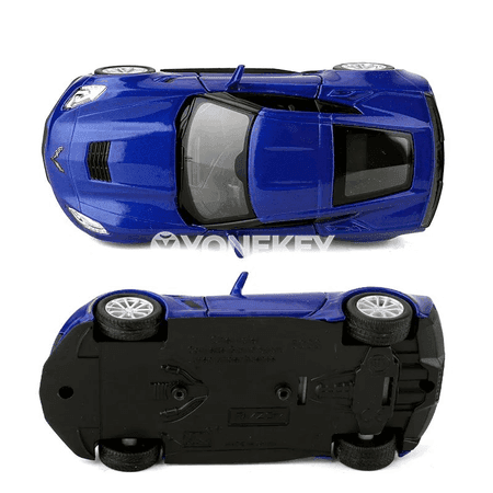 1:36 Chevrolet Corvette Grand Sport C7 metal modeli, kolleksiýa üçin