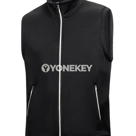 Erkekler üçin ýyly sinteponly fermuarly ýeňsiz jeýket