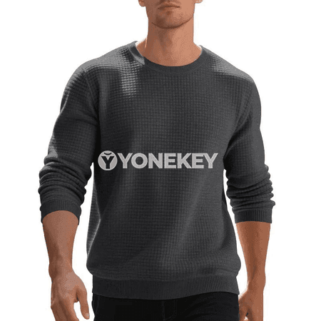 Erkekler üçin rahat giň boýunly svitşot, gündelik pullover