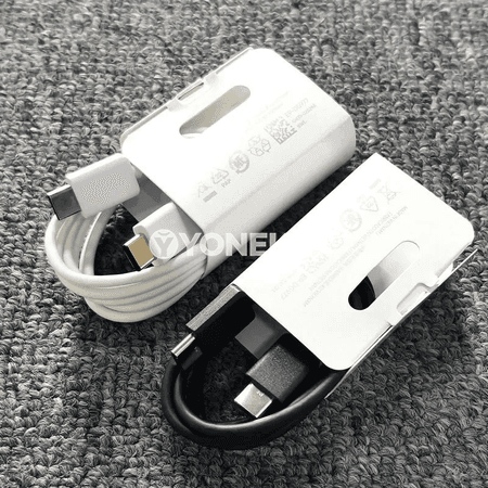 Samsung üçin 25W PD çalt zarýad beriji, USB-C kabel bilen