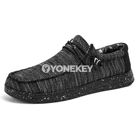 Erkekler üçin ýeňil we dem alýan kanwa loafer aýakgaplar