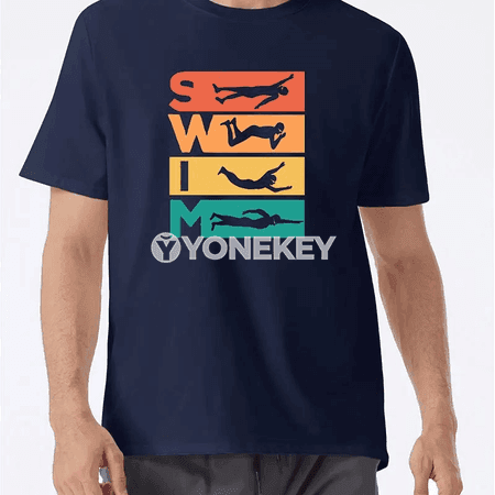 Erkekler üçin ýaz pasly grafik çaply rahat futbolka