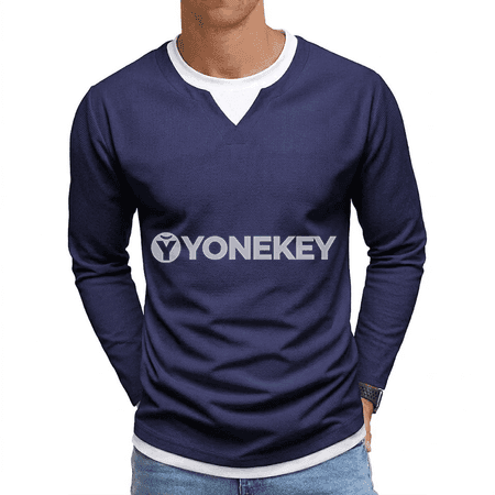 Erkekler üçin ýeňil, dem alýan uzyn ýeňli futbolka