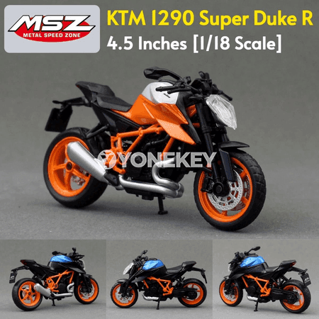 KTM 1290 Super Duke R 1:18 metal motosikl modeli