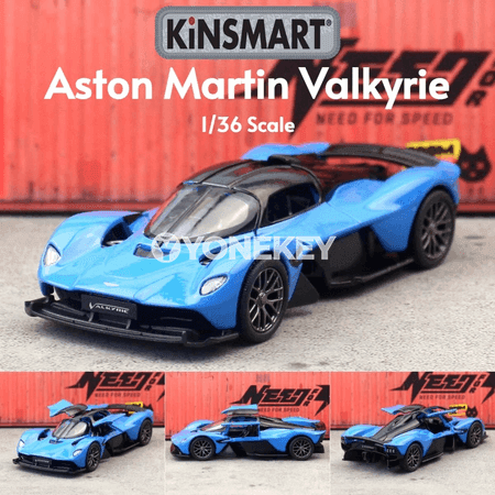 KiNSMART Aston Martin Valkyrie 1:36 metal model awtoulag