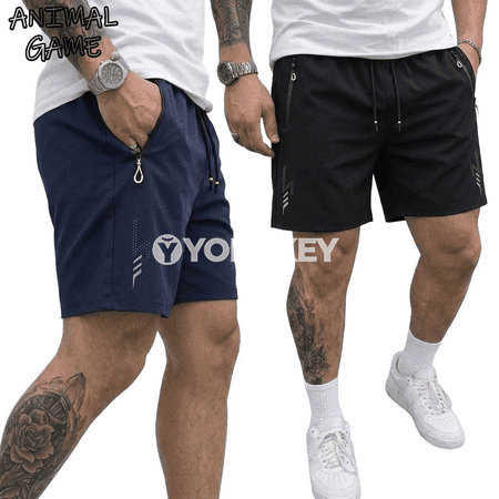 Erkekler üçin ýeňil tomus şortikleri, giň kesimli, jübili