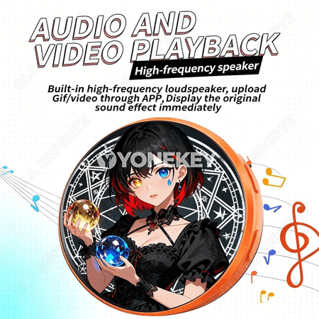 Anime görnüşli LED ekrany bolan akylly badge, täsin sowgat