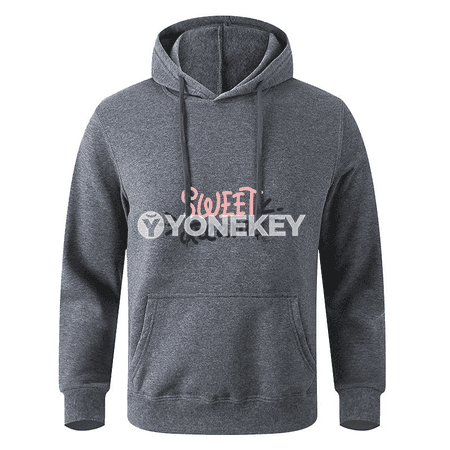 Erkekler üçin giň kesimli kapýuşonly sweatshirt, dürli reňkler
