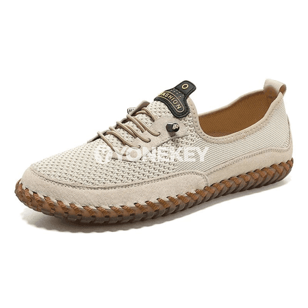 Erkekler üçin ýeňil, dem alýan gündelik loafers köwüşler