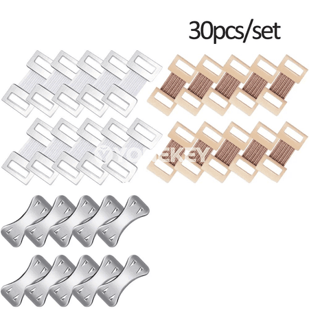 Elastik daňy üçin 30 sany metal klips