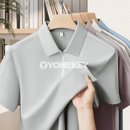Erkekler üçin premium polo köýnek — ýeňil, dem alýan, çalt gurap