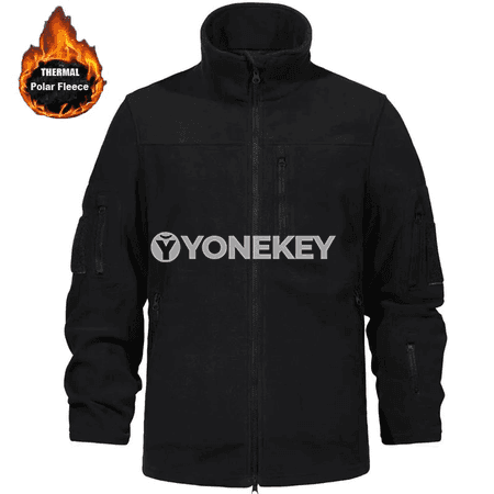 Erkekler üçin ýyly fleýz jaket, fermuarly, gyş üçin windproof model