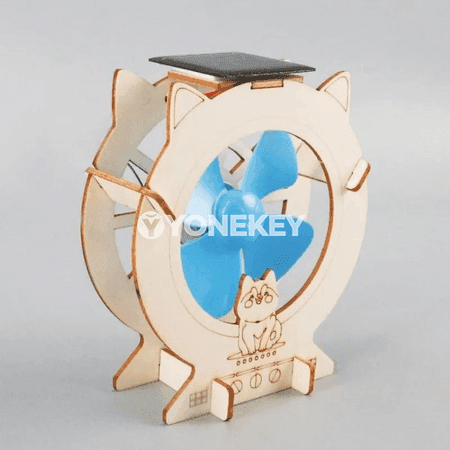 Gün energiýasy bilen işleýän çagalar üçin DIY fan model oýnawaçlary