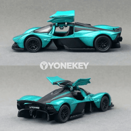 Aston Martin Valkyrie 1:43 metal ýol maşyny, yzyna süýşýän model