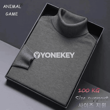 Erkekler üçin ýyly turtlenek switer, ýeňil we rahat gündelik model