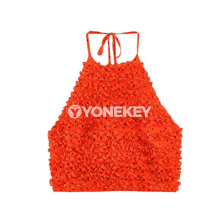 Aýallar üçin bezegli halter boýunly ýeňsiz top