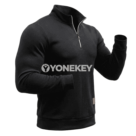 Erkekler üçin ýeňil half zip switer, ýyly we rahat gündelik modeli
