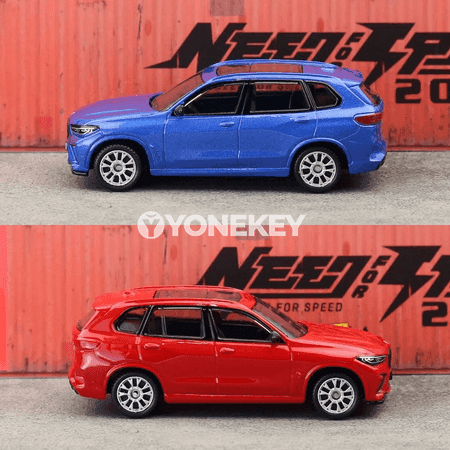 BMW X5M 1:64 metal modeli, kolleksiýa üçin, reňkli