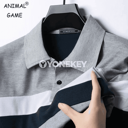 Erkekler üçin polosy köýnek, uzyn ýeňli, iş we gündelik stil üçin