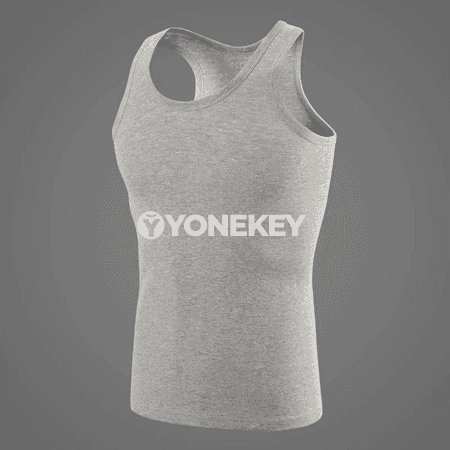 Erkekler üçin sap pagta sport maýkasy, 1/3 bölek, S–XL