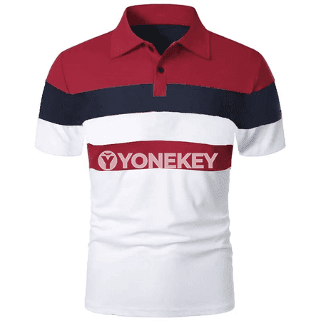 Erkekler üçin ýeňil gysga ýeňli polo futbolka 6XL çenli