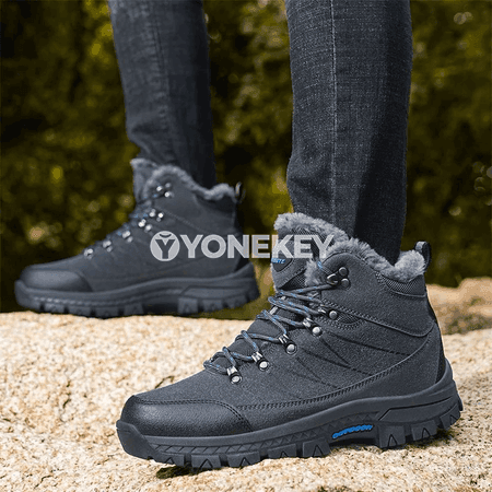 Erkekler üçin ýyly mikrofiber gyş ädikleri, suwa garşy